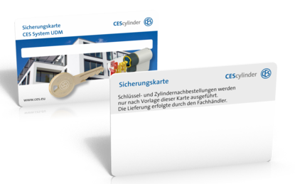 CES Kundenprofile Sicherungskarte CES Kundenprofile Sicherungskarte